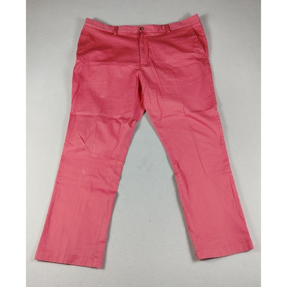 Vineyard Vines Pants Mens 42 Pink Breaker Pant Stretch Chino Classic Casual - Picture 1 of 13